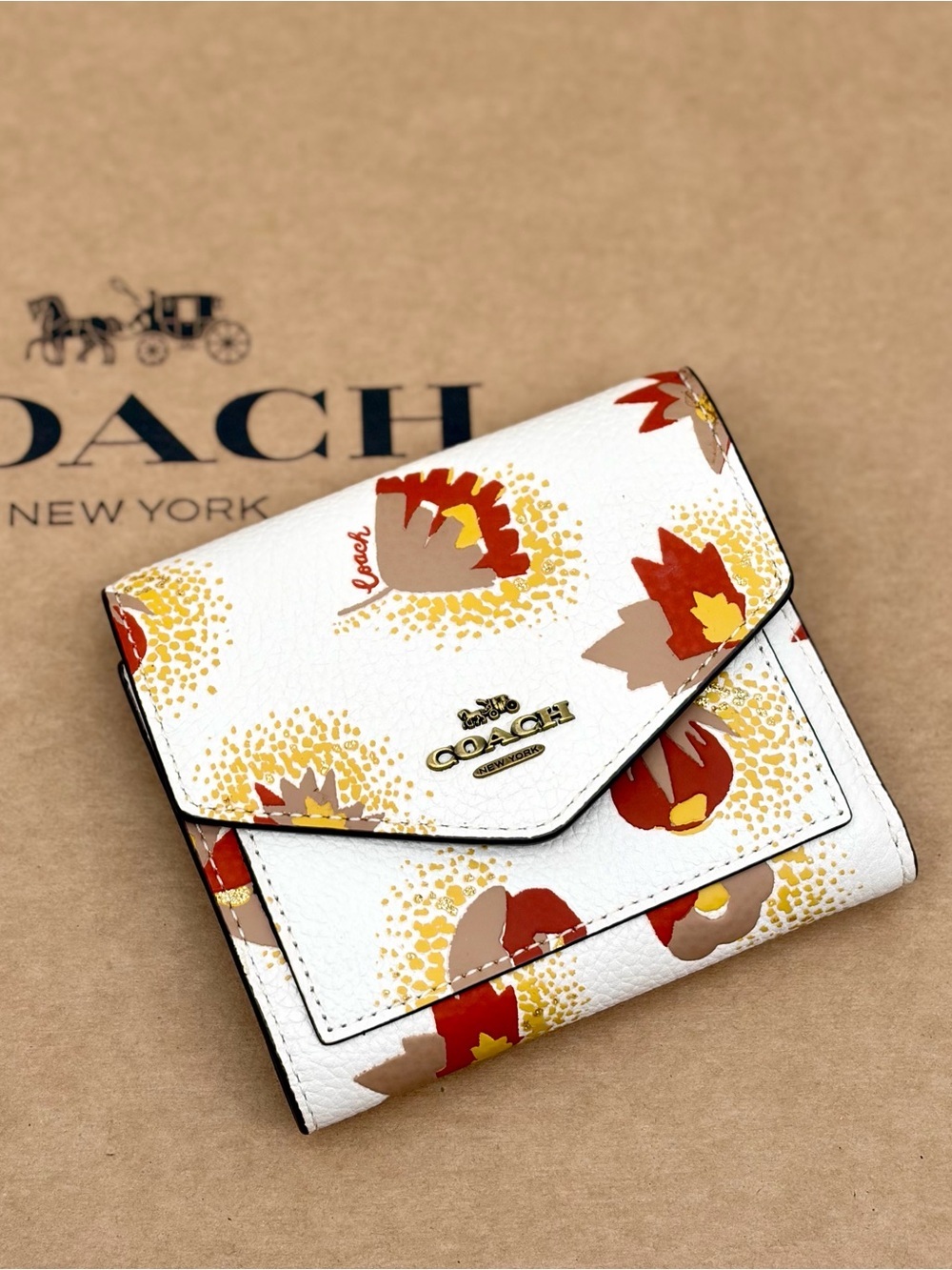 Coach Small Wallet With Floral Print
